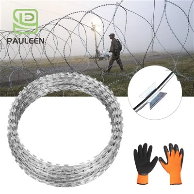Concertina Razor dzeloņstieple uz spirāles skuvekli dzeloņstiepli